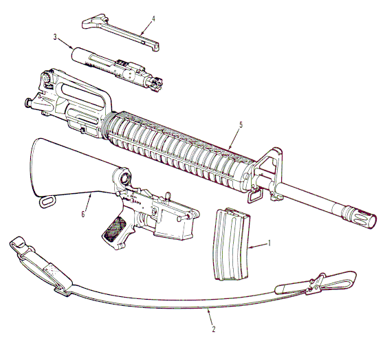 AR15 Main Assembly Diagram.